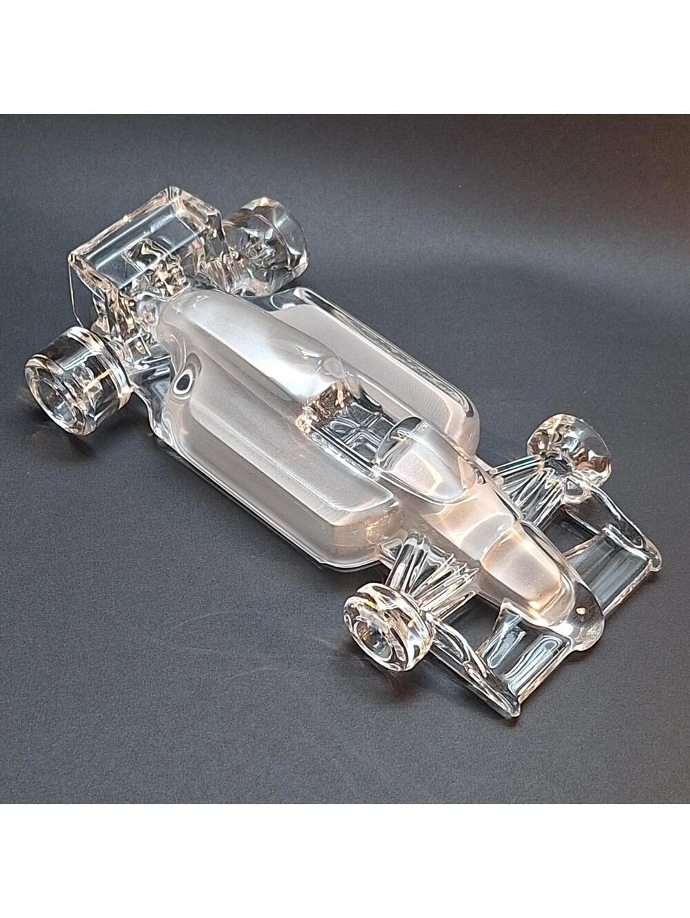 Hofbauer Magic Crystal Formula One Glass Race Car Paperweight